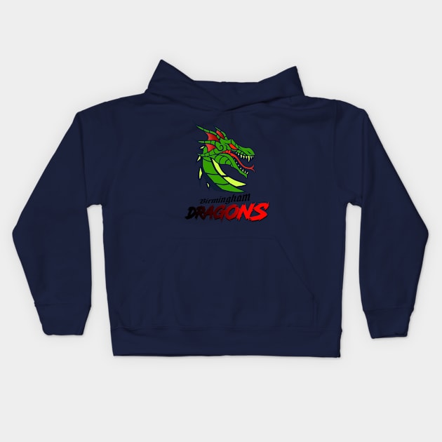 Birmingham Dragons Kids Hoodie by Electro154